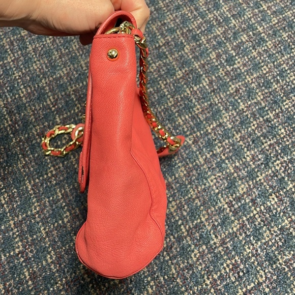 Preloved Juicy Couture jewelled coral leather handbag - Picture 7 of 17